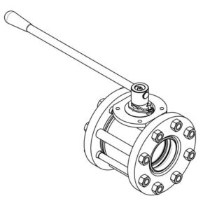Meca-Inox kogelkraan PBS